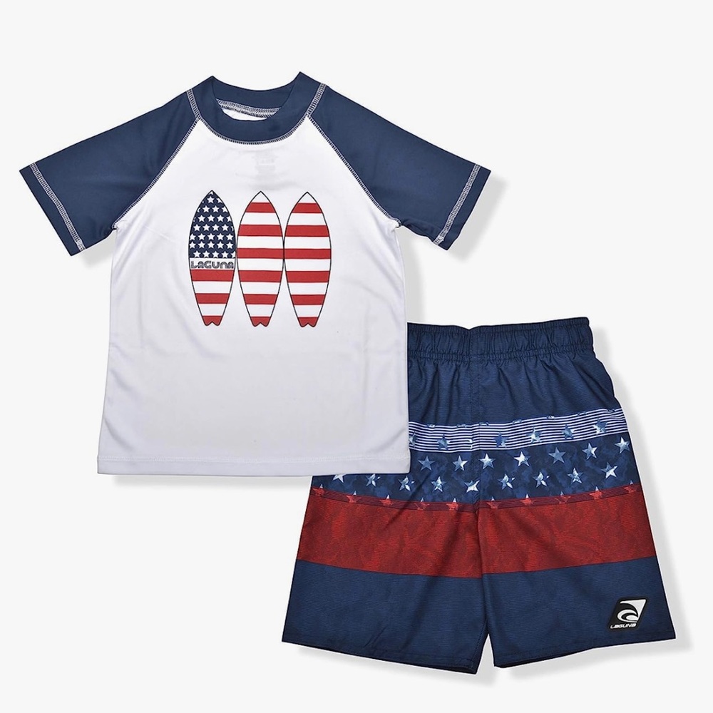 LAGUNA Boys Swimsuit 2 Piece Swim Set